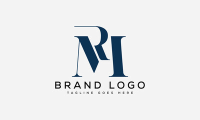 letter RM logo design vector template design for brand.