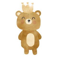 Baby bears boy isolate on white background 