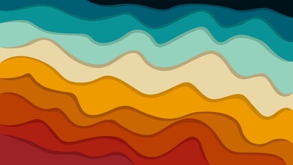 Colorful template banner with nice colors