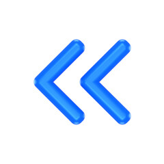 3D icon of a blue arrow