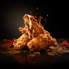 Foto op Canvas Super Fried Chicken Delicious  © Miki