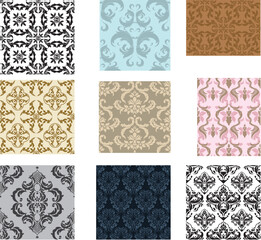 set of mixed seamless patterns