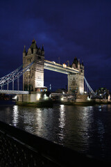 Tower Bridge in London during the blue hour