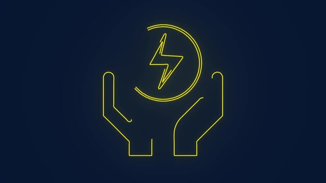 save electricity energy conservation animation