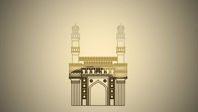 char minar gateway of india ancient history animation