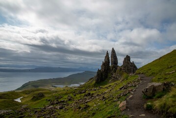 Fototapeta na wymiar Landscape - Old Man of Storr - Skye Isle - Scoltand