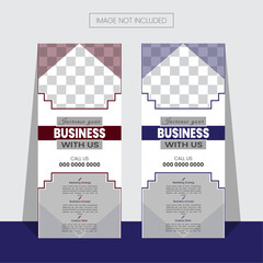 Vector corporate business roll up banner template .