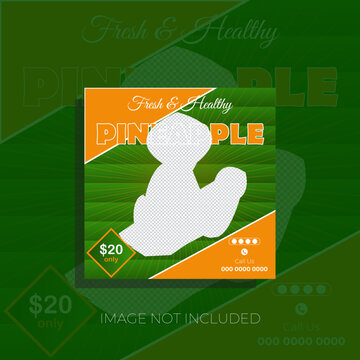 food social media post design.
