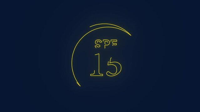 Spf 15 sun protection factor protecting skin from uv rays care from sun damage animation