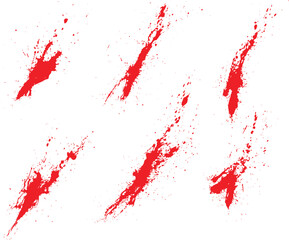 Collection of dripping spray blood set