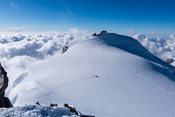 scenic winter wonderland in the monte rosa or Dufourspitze. The Spaghetti Tour is a traverse of the...