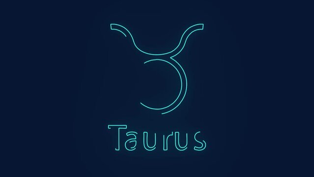 Taurus zodiac astrological second sign greek mythology animation