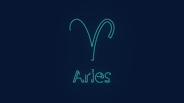 aries zodiac astrological sign greek mythology animation