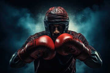 A Boxer Fights Through the Shadows in a Display of Power