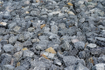 Stone in aluminum mesh Prevent landslides