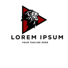 lion with red triangle