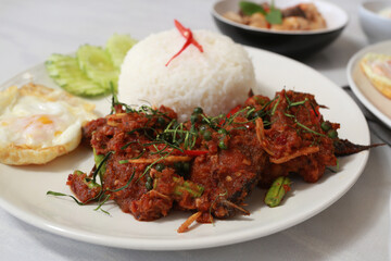 Spicy Stir Fried Catfish food
