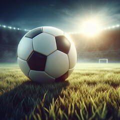 Images of football such as a ball, blocking a goal stadium and football and everything related to the sport of football