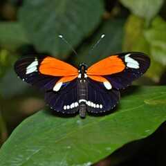 Fototapeta premium butterfly on a flower