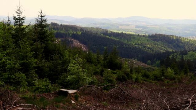 a landscape of the german sauerland near warstein video