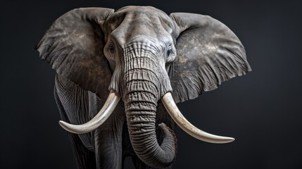  a close up of an elephant's tusks and tusks on a black background with only the tusks of the tusks visible.