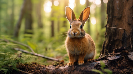 Fototapeta premium Woodland Rabbit