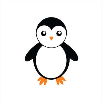 big penguin in a snowy area