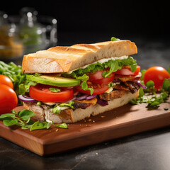 A delectable sandwich