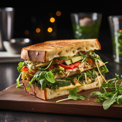 A delectable sandwich