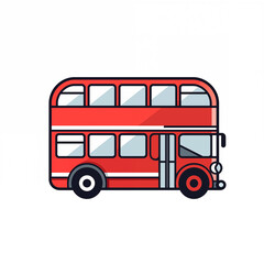 bus isolated on white background