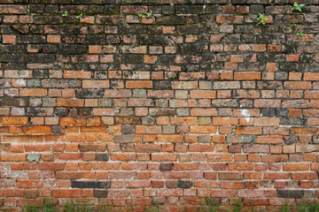old brick block wall