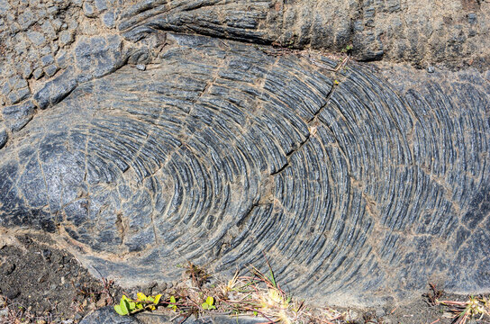 Hawaii lava flow close up