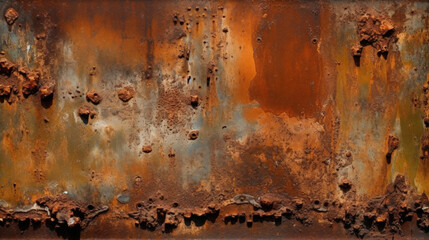 Metal texture with rust. Background, wallpaper.