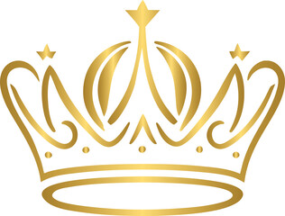 Golden crown, king, queen, princess, prince gold crown © N2