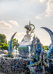 Blue Temple, Chaing Rai, Thailand - obrazy, fototapety, plakaty