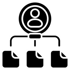 Accountability glyph icon illustration vector graphic