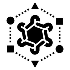 Diversity glyph icon illustration vector graphic