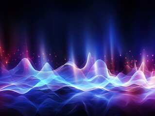 Abstract dark background with purple lines. Generative Ai