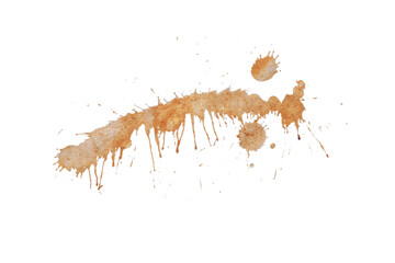 mud splash isolated transparency background..