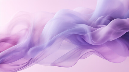 Obraz premium Soft billows of pink and blue smoke dance together in a delicate, fluid motion, creating a romantic and serene abstract backdrop
