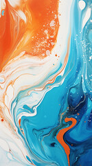 abstract fluid art with intricate patterns and vibrant colors background created with Generative Ai