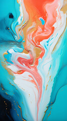 abstract fluid art with intricate patterns and vibrant colors background created with Generative Ai