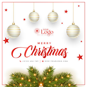 Christmas card with Santa Claus greeting design, Christmas post design.