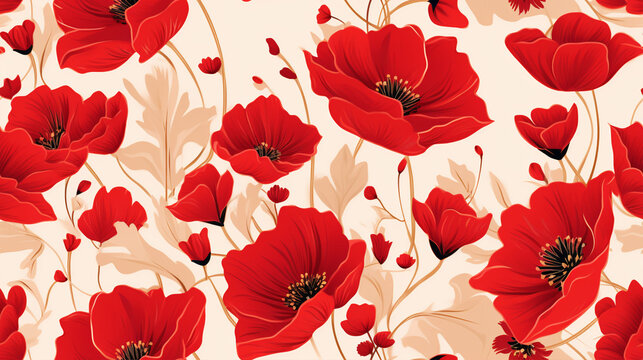 FLORAL BACKGROUND &ndash; Generative AI