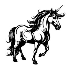 Naklejka na ściany i meble Enchanting Unicorn Vector Illustration