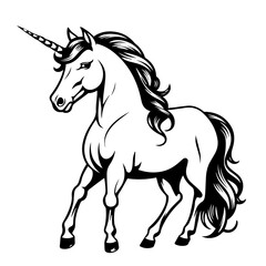 Obraz na płótnie Canvas Enchanting Unicorn Vector Illustration