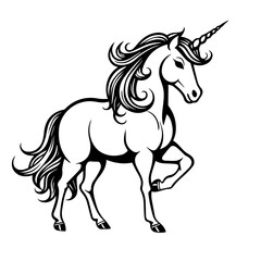 Obraz na płótnie Canvas Enchanting Unicorn Vector Illustration