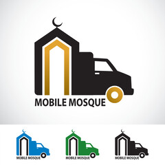 Mobile Mosque Logo Design Template