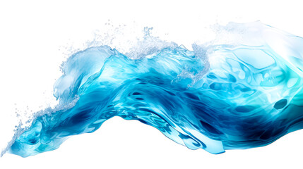 Naklejka na ściany i meble blue waves on a white background