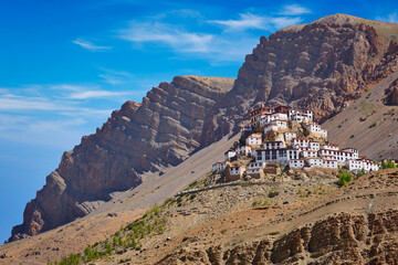 Ki Gompa (also spelled Key, Kye or Kee) is a Tibetan Buddhist monastery - the biggest monastery of Spiti Valley. Spiti Valley, Himachal Pradesh, India